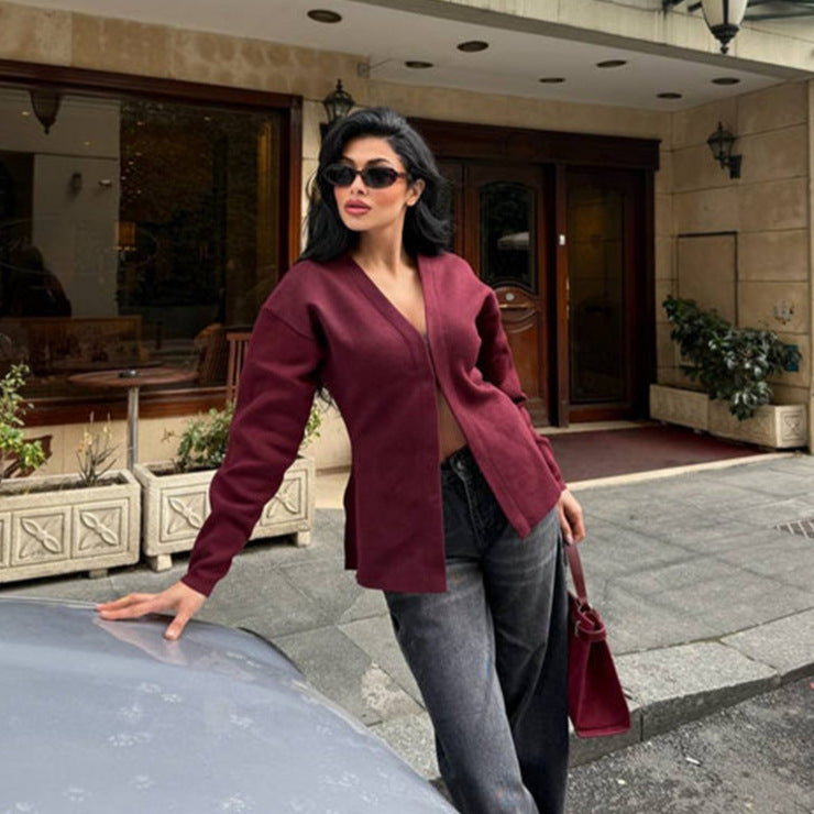 Dames élégant et confortable cardigan Chic und Stil