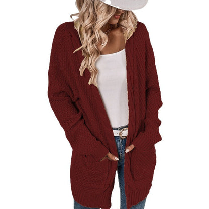 Cardigan décontracté pour femmes avec poches profondes et design froissé Chic und Stil