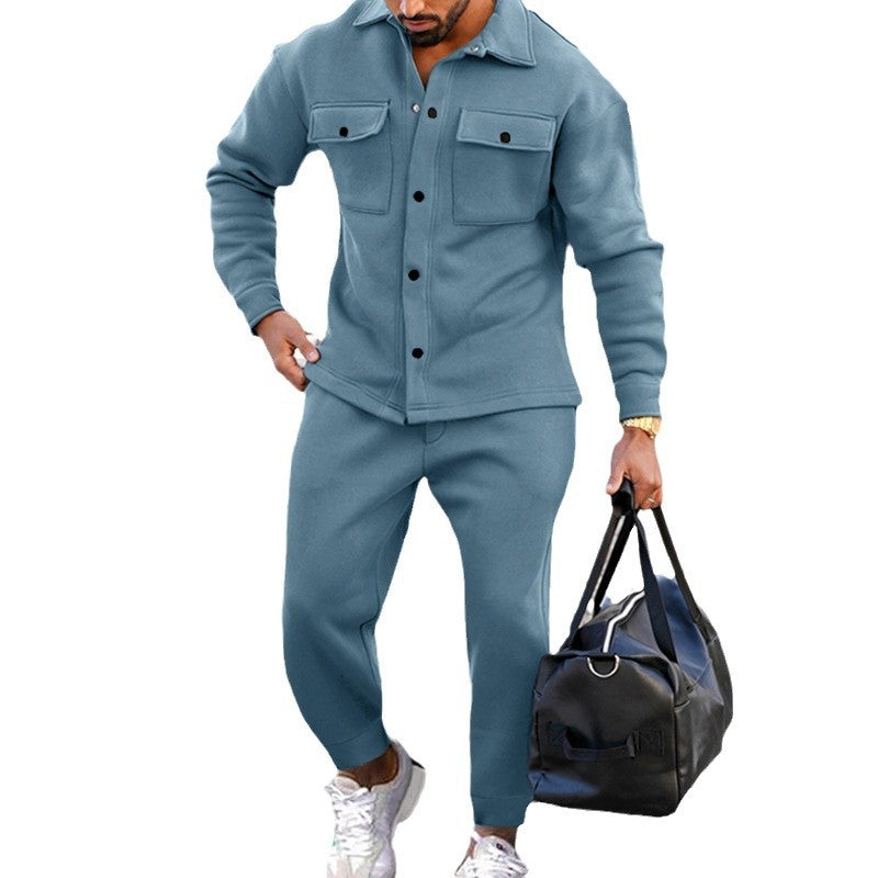 Costume de loisir tendance pour hommes avec poches pratiques et col montant Chic und Stil