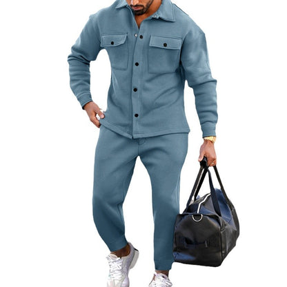 Costume de loisir tendance pour hommes avec poches pratiques et col montant Chic und Stil