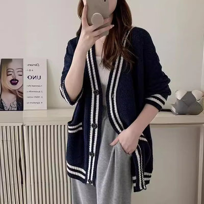 Dames cardigan en tricot décontracté Chic und Stil