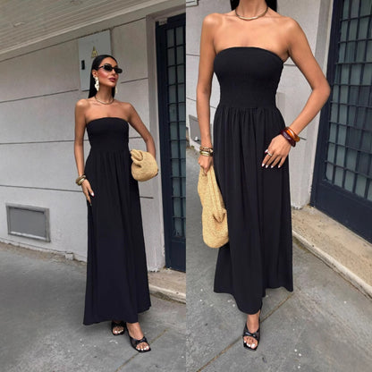 Robe maxi sans épaules Chic und Stil pour dames