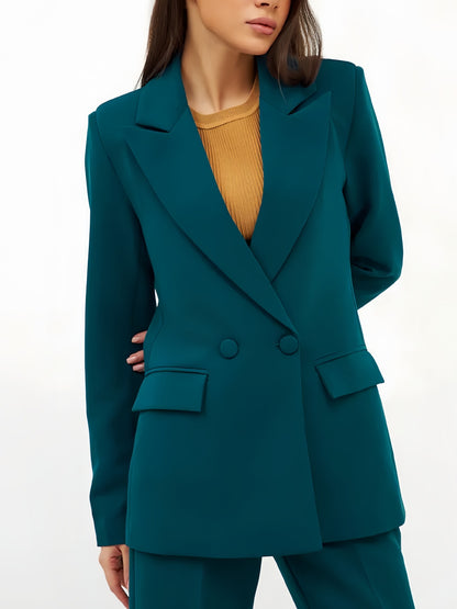 Dames Ensemble de tailleur élégant et cintré avec décolleté plongeant Chic und Stil