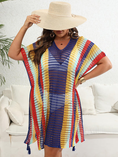 Ladies Lightweight Multicolor Beach Cover Tunic Chic and Style
