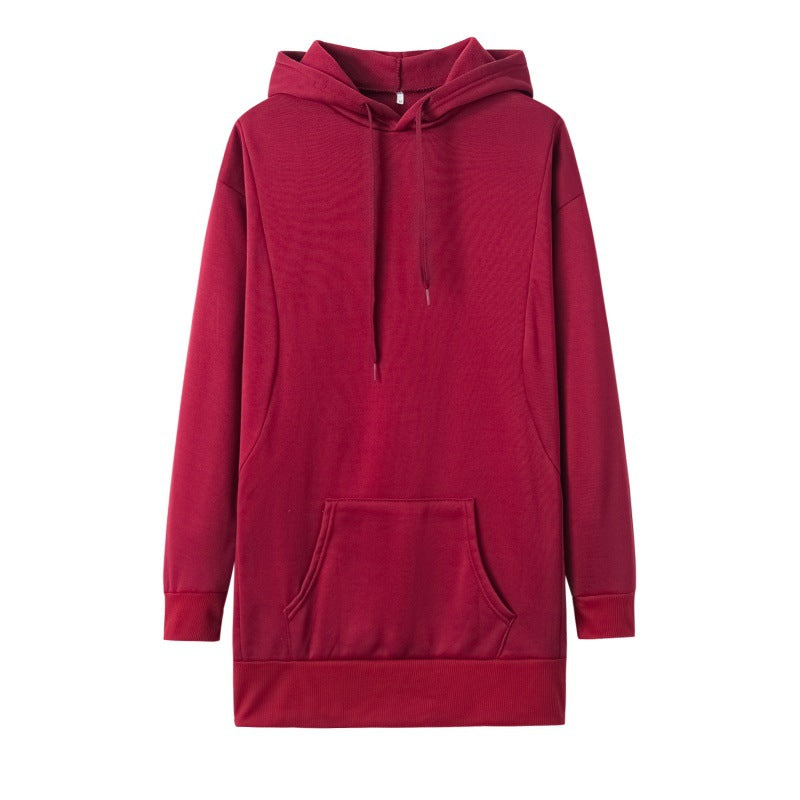 Robe à capuche pour femmes en mélange de coton doux avec des poches pratiques et une coupe confortable Chic und Stil