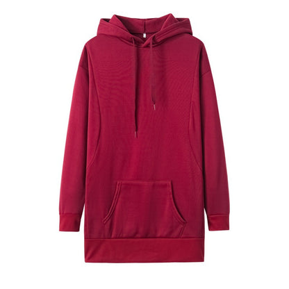 Robe à capuche pour femmes en mélange de coton doux avec des poches pratiques et une coupe confortable Chic und Stil