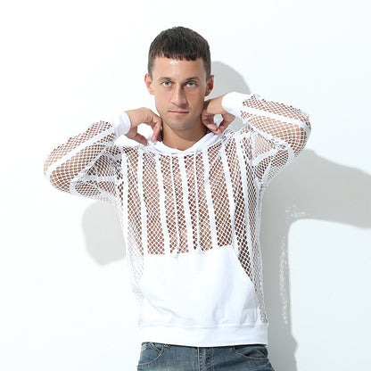 Pull à capuche sportif pour femmes avec maille aérienne de Chic und Stil