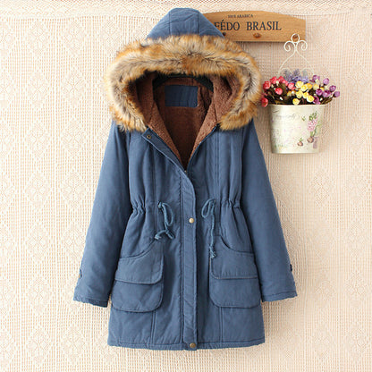 Ladies quilted transition jacket with faux fur collar and practical pockets Chic and Style