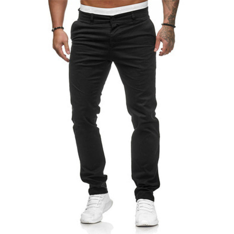 Chic and Style slim-fit chino pants for men