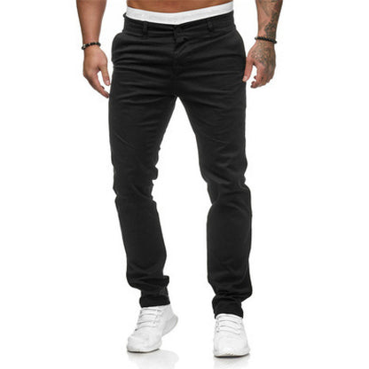 Chic and Style slim-fit chino pants for men
