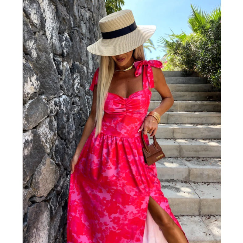 Femme Robe élégante sans manches avec détail nœud Chic und Stil