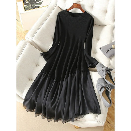Robe maxi évasée élégante pour femmes Chic und Stil