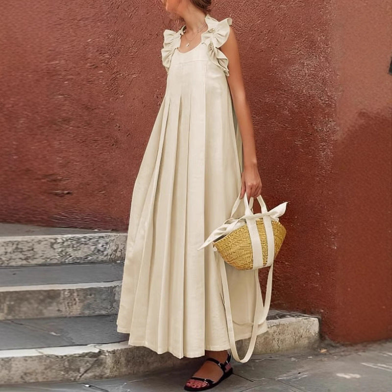 Robe maxi à volants pour femmes Chic und Stil