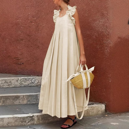 Robe maxi à volants pour femmes Chic und Stil