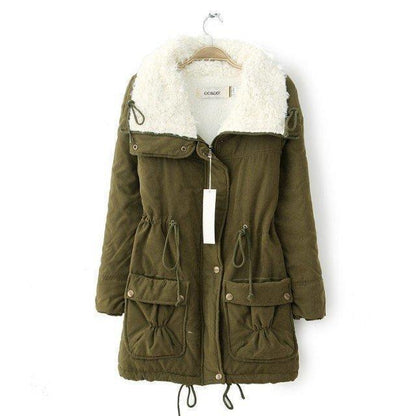 Casual quilted jacket for women with cozy lining and adjustable drawstring waist Chic und Stil
