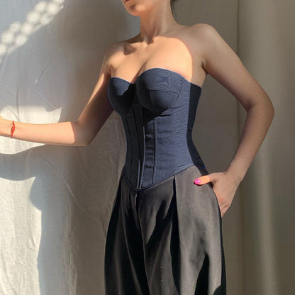 Dames Haut de corset structuré Chic und Stil