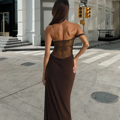 Dames Robe de soirée élégante avec dentelle et coupe cintrée Chic und Stil