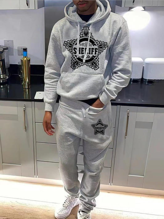 Hoodie and jogger pants set for women with a unique sheriff design Chic und Stil
