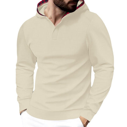 Chemise à manches longues tendance pour hommes avec capuche et design texturé Chic und Stil