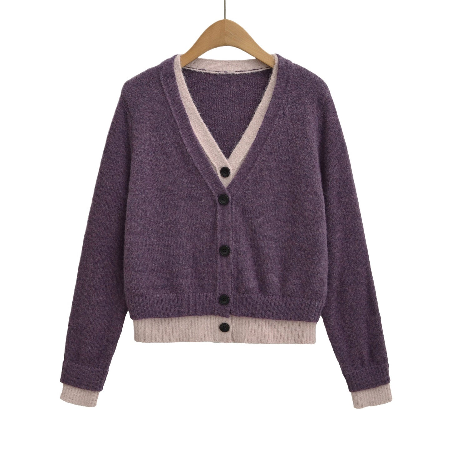 Pull élégant pour femmes avec décolleté en V profond et boutons décoratifs Chic und Stil