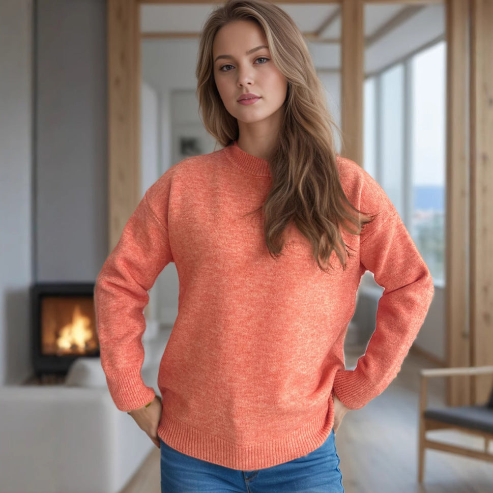 Pull casual pour femmes avec une coupe ample et un design en tricot côtelé moderne Chic und Stil