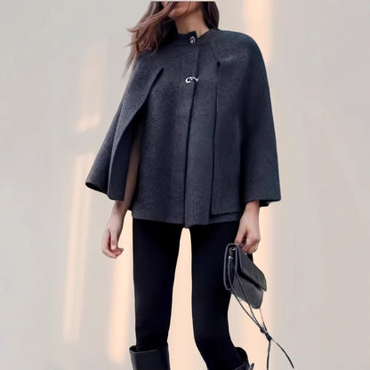 Dames élégante cape à capuche Chic und Stil