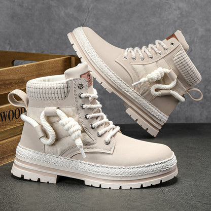 Bottes d'hiver modernes et confortables pour femmes avec col haut et semelle antidérapante Chic und Stil