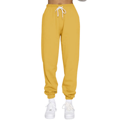 Casual women's sweatpants with high waist and drawstring Chic and Style