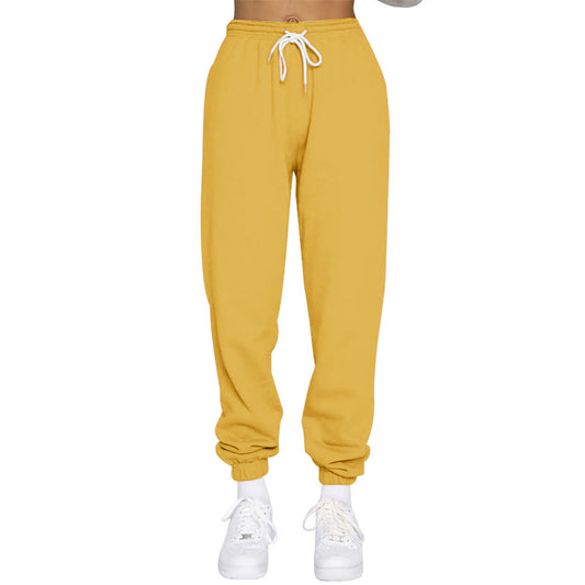 Casual women's sweatpants with high waist and drawstring Chic and Style