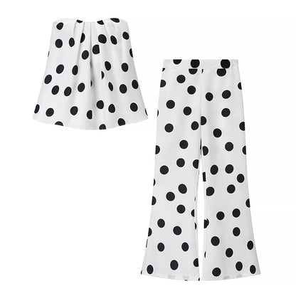 Dame culotte à pois avec taille élastique Chic und Stil
