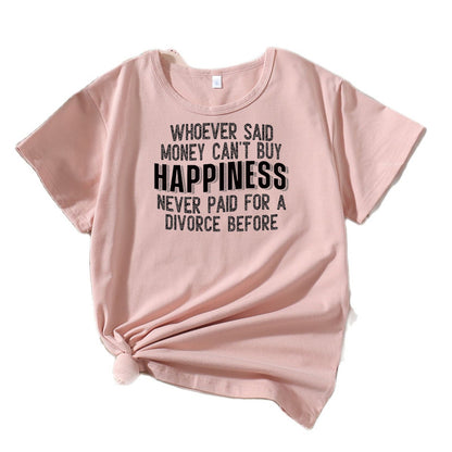 T-shirt graphique décontracté pour femmes Chic und Stil 1751262043