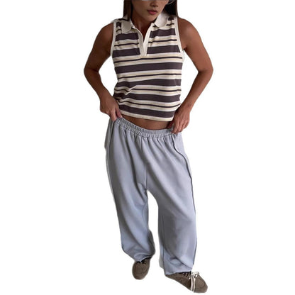 Casual pants for women with a loose fit and elastic waistband Chic and Style