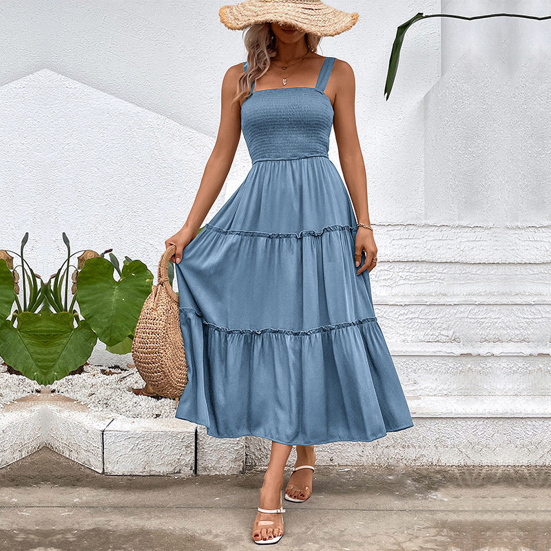 Robe à paliers pour femmes avec haut froncé Chic und Stil