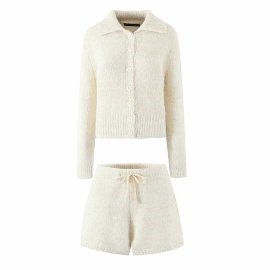 Dames cardigan en tricot confortable avec col classique Chic und Stil