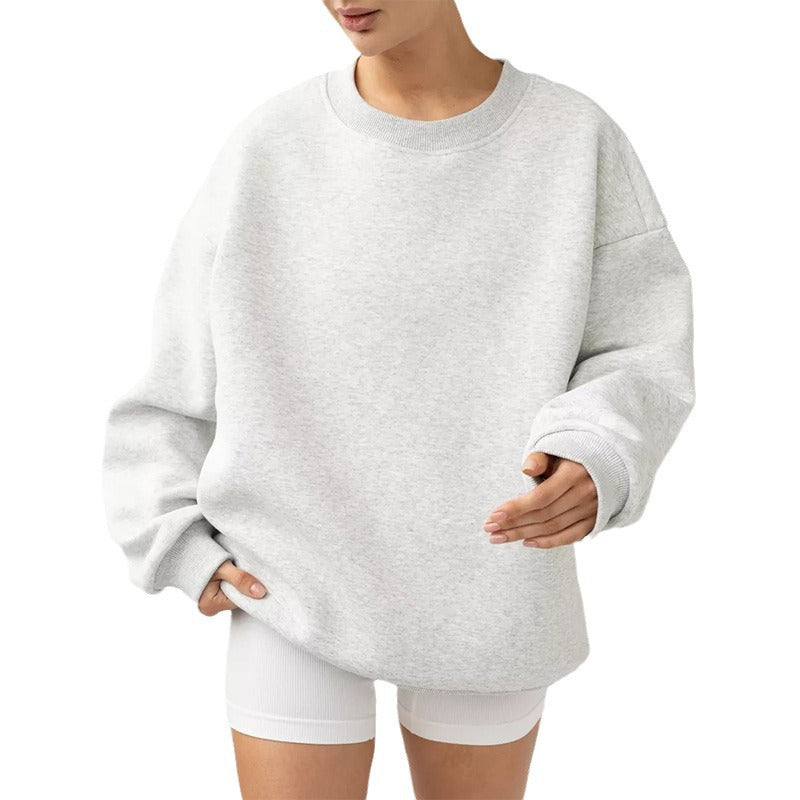 Dames pull-over surdimensionné confortable avec coupe décontractée Chic und Stil