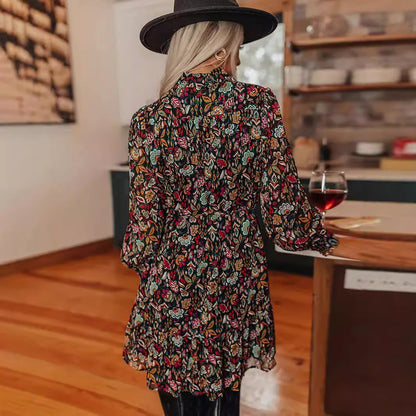 Robe-blouse pour femmes avec design floral Chic und Stil