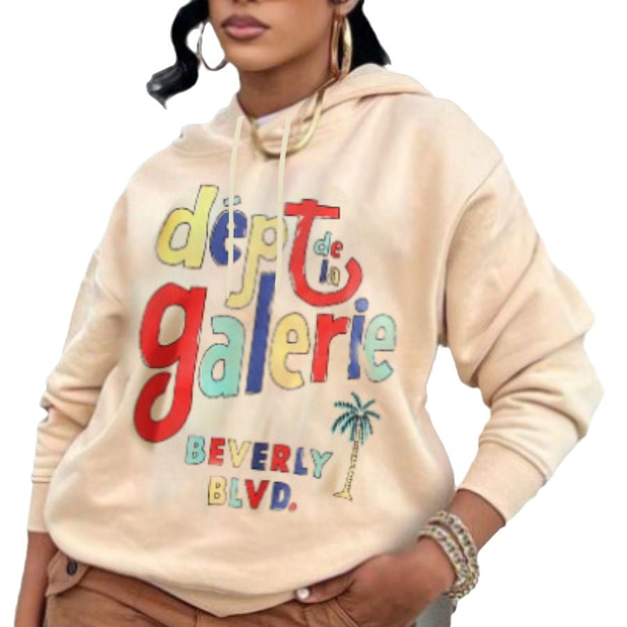Dame Hoodie avec logo vintage accrocheur Chic und Stil