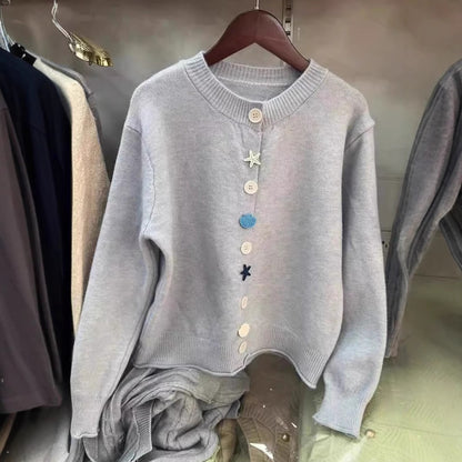 Femme pull en tricot ludique Chic und Stil