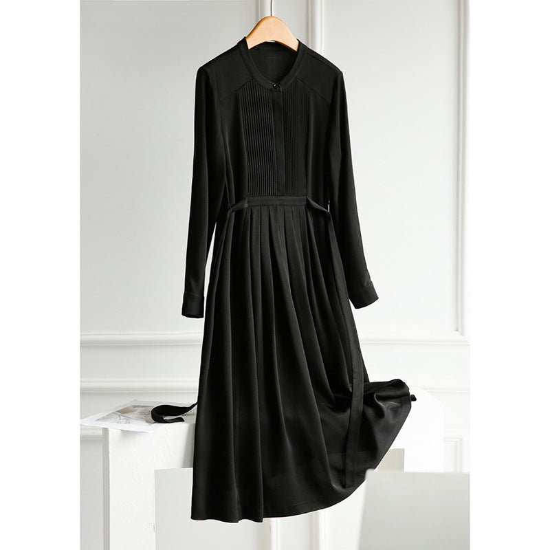 Robe maxi plissée élégante pour femmes Chic und Stil 1750847077