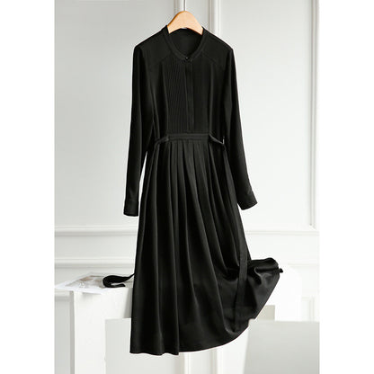 Robe maxi plissée élégante pour femmes Chic und Stil 1750847077