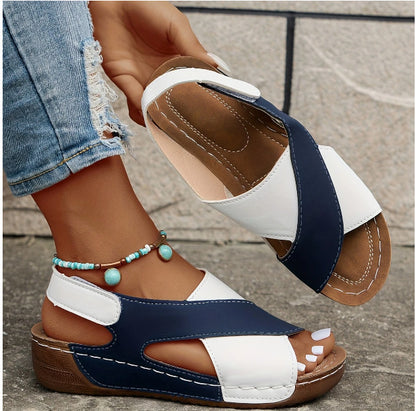 Sandales de vacances élégantes pour femmes avec semelle confortable et système de fermeture tendance Chic und Stil
