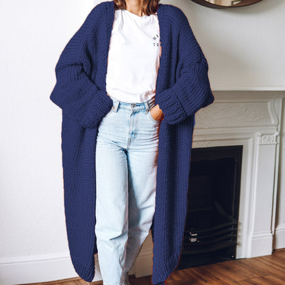 Cardigan long en gros tricot pour femmes avec une coupe décontractée et des manches oversized Chic und Still
