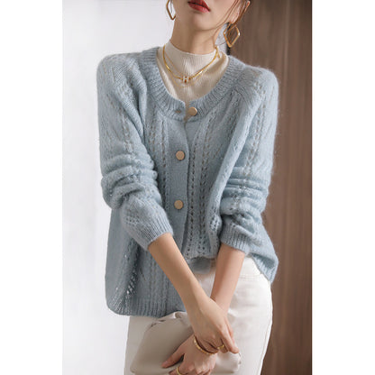 Cardigan en tricot texturé pour femmes avec coupe oversize Chic und Stil