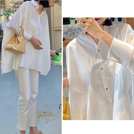 Chemise tunique à boutons pour femmes coupe décontractée Chic und Stil