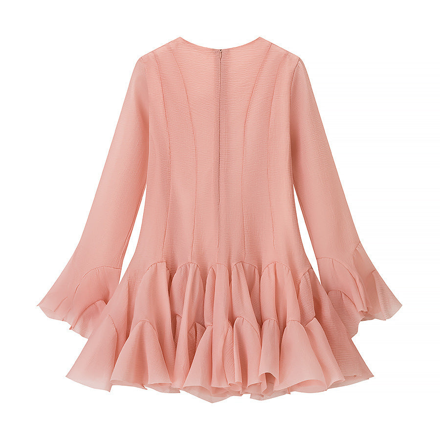 Robe à franges pour femmes avec finition en volants fluides Chic und Stil