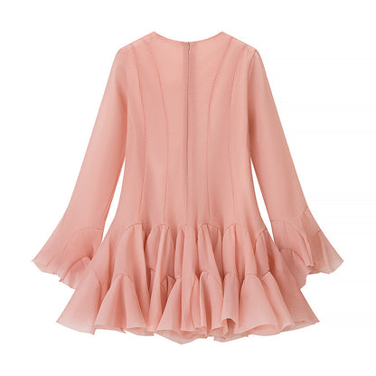 Robe à franges pour femmes avec finition en volants fluides Chic und Stil