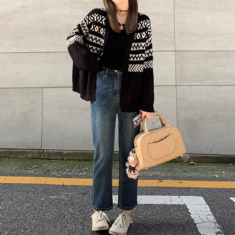 Dames cardigan en tricot douillet Chic und Stil