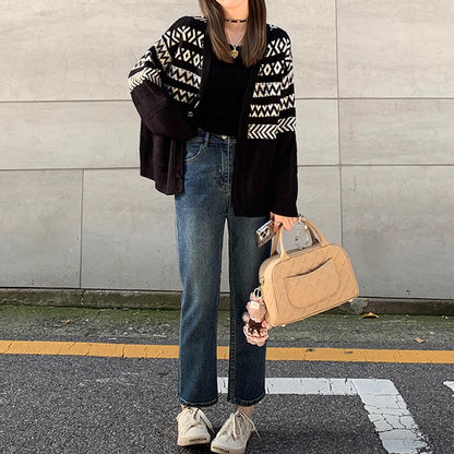 Dames cardigan en tricot douillet Chic und Stil