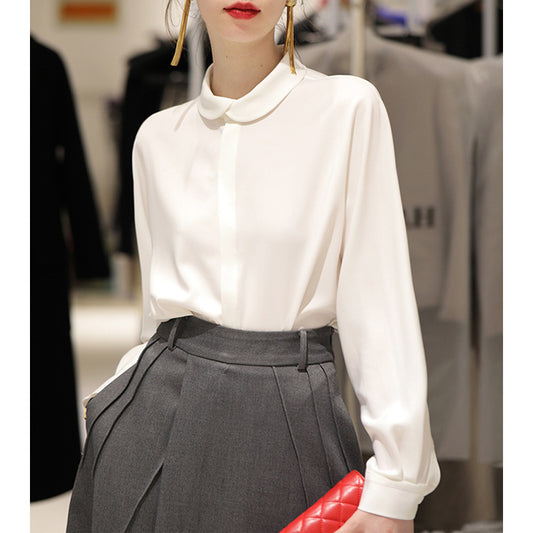 Chemisier classique pour femmes avec col Peter Pan Chic und Stil