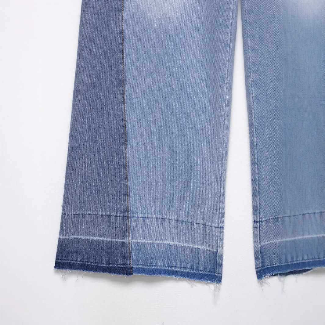 Damen weiter High-Waist Jeans Chic und Stil